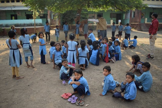 Waiting for their turn.